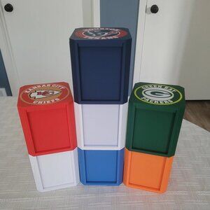 Trading Card Storage Cube | Holds 54 Top-loaded cards | Customizable | Display
